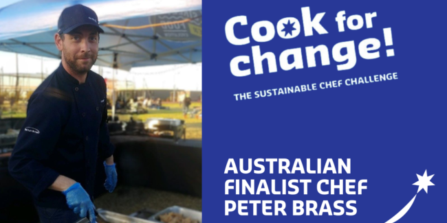 Chef Peter Brass Cooks for Change.